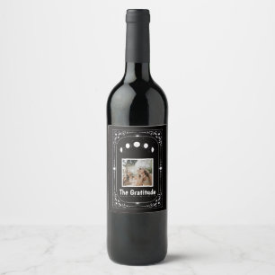Etiqueta Para Botella De Vino Tarot de Fotos Personalizadas Mejor Amiga Hermana