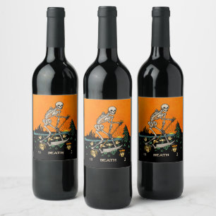 Etiqueta Para Botella De Vino Tarot de la Muerte