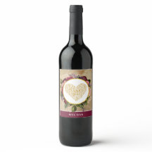 Te amo el corazón dorado con marco floral