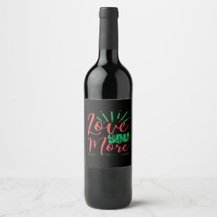 Etiqueta Para Botella De Vino Te Amo Más Clásico Atemporal