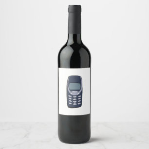 Etiqueta Para Botella De Vino Teléfono celular de vintage