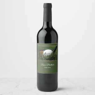 Etiqueta Para Botella De Vino Tema de Golf