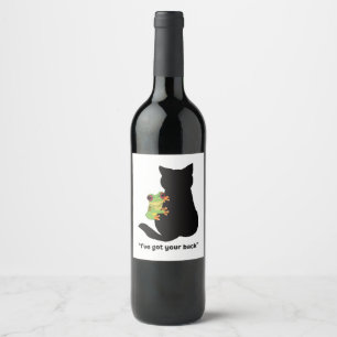 Etiqueta Para Botella De Vino Tengo tu espalda