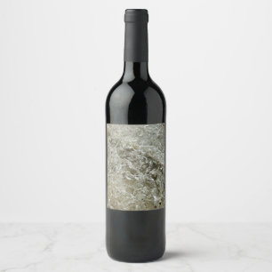 Etiqueta Para Botella De Vino Textura abstracta de hielo glacial
