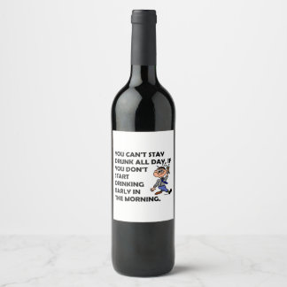 Etiqueta Para Botella De Vino The Happy Drinker
