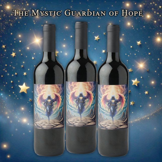 Etiqueta Para Botella De Vino The Mystic Guardian of Hope  (Subido por el creador)