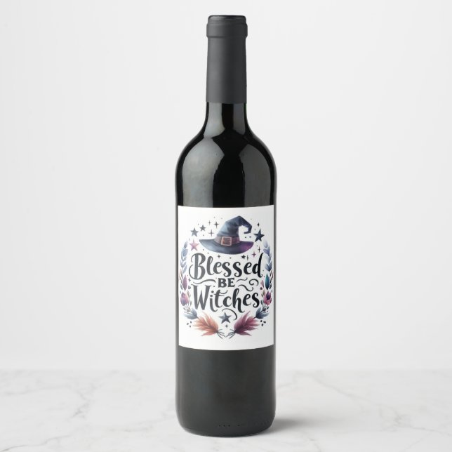 Etiqueta Para Botella De Vino The WitchLife (Anverso)