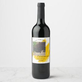Etiqueta Para Botella De Vino “This Elderberry Syrup label feels clean, herbal, 