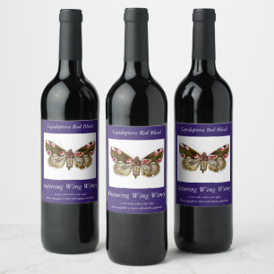 Etiqueta Para Botella De Vino Thyatira batis - La polilla de la flor de la pluma