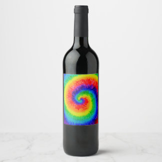Etiqueta Para Botella De Vino Tinta de tinta de tinte de arcoiris para alcohol