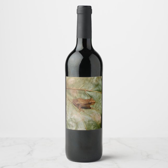 Etiqueta Para Botella De Vino Tiny Toad (Anverso)