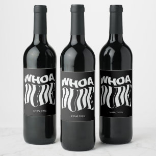 Etiqueta Para Botella De Vino Tío, tipográfico retorcido