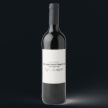 Etiqueta Para Botella De Vino Tipo de tono de vintage<br><div class="desc">Personalizado Template, Originals from City Unprobablemente se garantiza que crea la imagen y el diseño de marca perfectos para su empresa, familia o simplemente evento divertido! Marcas y festivales de marketing o fiesta estos diseños creativos, auténticos y únicos fueron diseñados pensando en usted. Las espuelas y el Purpurina hacen una...</div>