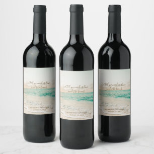 Etiqueta Para Botella De Vino Todo lo que Necesitamos es Amor y la Cita de la Pl