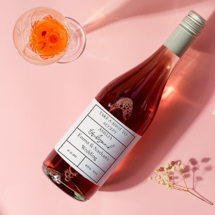 Etiqueta Para Botella De Vino Toma Un Trago Para Aceptar Los Favores De La Fiest