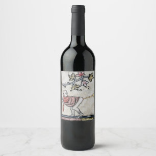 Etiqueta Para Botella De Vino Toonful Tooter