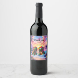 Etiqueta Para Botella De Vino Tortugas Reggae – Vibraciones de la Isla para Siem