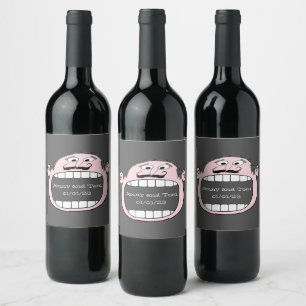 Etiqueta Para Botella De Vino Trato de Boda de recepción de vinos Elegante Goofy