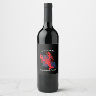 Etiqueta Para Botella De Vino Trayectoria de bienvenida moderna Louisiana nombre