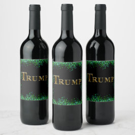 ETIQUETA PARA BOTELLA DE VINO TRUMP