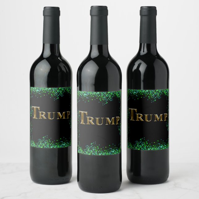 ETIQUETA PARA BOTELLA DE VINO TRUMP (Botellas)