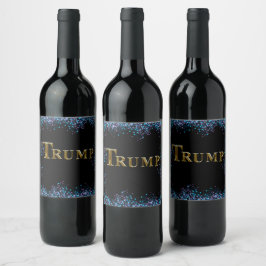 ETIQUETA PARA BOTELLA DE VINO TRUMP