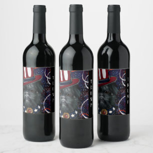 ETIQUETA PARA BOTELLA DE VINO TRUMP 2024