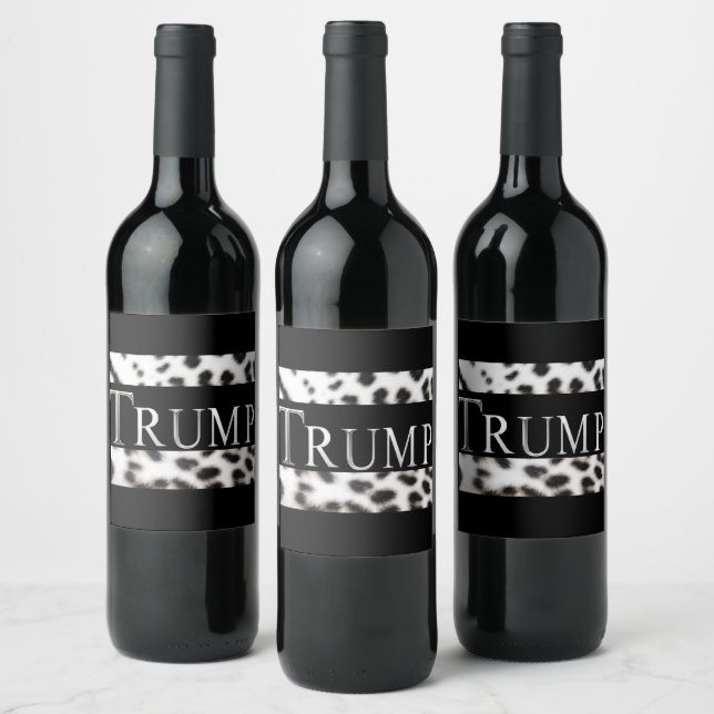 ETIQUETA PARA BOTELLA DE VINO TRUMP 2024 (Botellas)