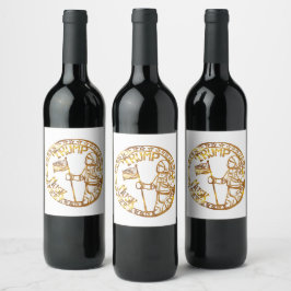 ETIQUETA PARA BOTELLA DE VINO TRUMP 2024