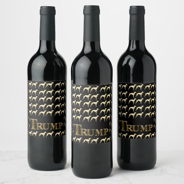 ETIQUETA PARA BOTELLA DE VINO TRUMP 2024 (Botellas)