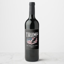 Etiqueta Para Botella De Vino Trump Recuperar América 2024 Elección Vintage