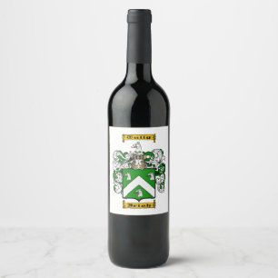 Etiqueta Para Botella De Vino Tully (irlandés)