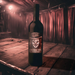 Etiqueta Para Botella De Vino Twisted Trickster payaso