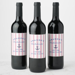 Etiqueta Para Botella De Vino Última Vela Antes de la Velada Etiqueta de Vino de