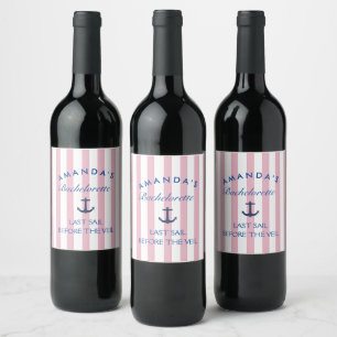 Etiqueta Para Botella De Vino Última Vela Antes de la Velada Etiqueta de Vino de