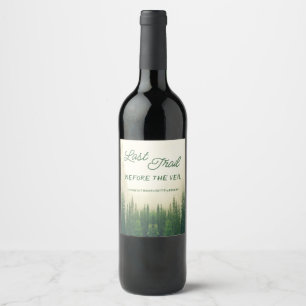 Etiqueta Para Botella De Vino Último Camino Antes De La Bachelorette Del Velo