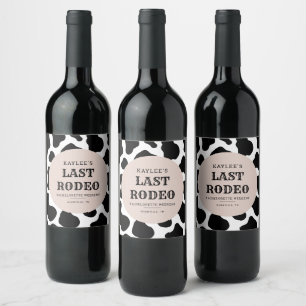 Etiqueta Para Botella De Vino Último Fiesta de fin de semana de semana de Bachel