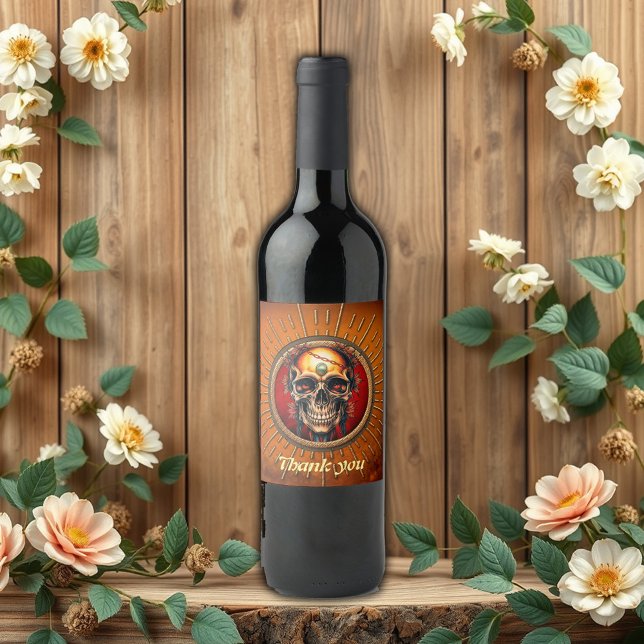 Etiqueta Para Botella De Vino Un cráneo (Subido por el creador)