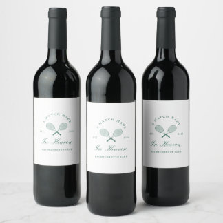 Etiqueta Para Botella De Vino Un partido hecho en la solapa del cielo