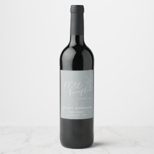 Etiqueta Para Botella De Vino Un pequeño fiesta de ducha de bebé de invierno c