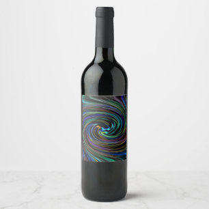 Etiqueta Para Botella De Vino Un Remolino Mágico