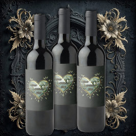 Etiqueta Para Botella De Vino Un toque de elegancia: Feliz Día de la Madre.