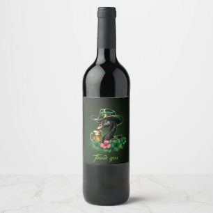 Etiqueta Para Botella De Vino Un toque de Irlanda: