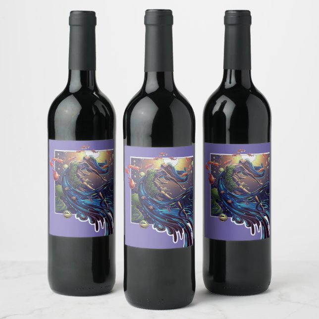 Etiqueta Para Botella De Vino Un tramo de la imaginación (Botellas)