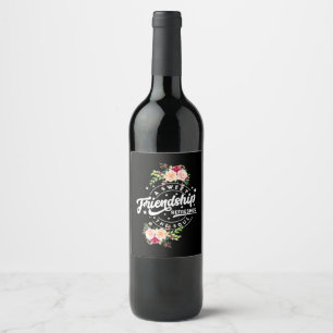 Etiqueta Para Botella De Vino Una Amistad Dulce Refresca El Alma