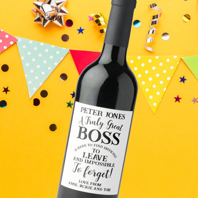 Etiqueta Para Botella De Vino Una etiqueta de vino de un auténtico gran jefe (Subido por el creador)