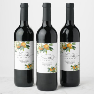 Etiqueta Para Botella De Vino Una Pequeña Cita Está En Camino De La Etiqueta De
