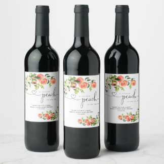 Etiqueta Para Botella De Vino Una pequeña etiqueta de bebida de Baby Shower para