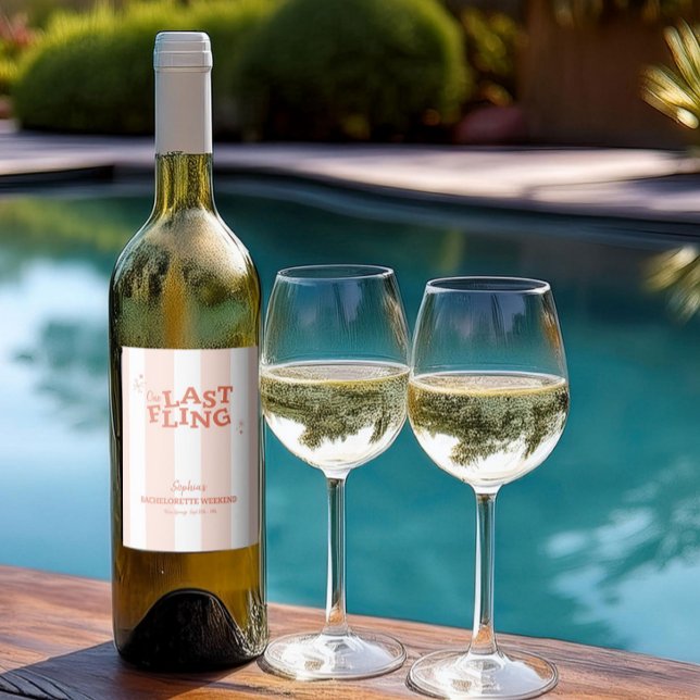 Etiqueta Para Botella De Vino Una Última Bachelorette (Subido por el creador)