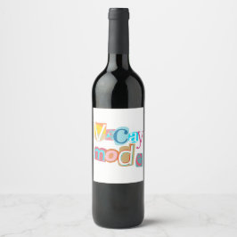 Etiqueta Para Botella De Vino Vacay